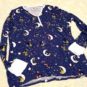 Little Sleepies Shirt midnight Mickey size L